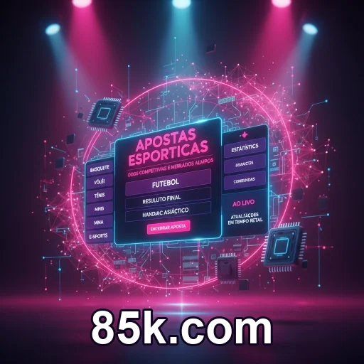 Login seguro no app 85k.com em celular