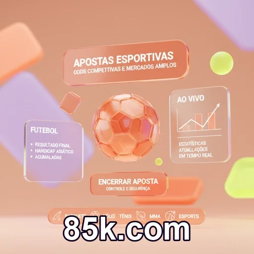 Tela de login oficial 85k.com no celular