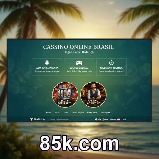 Atendente no celular com suporte acessível no 85k.com