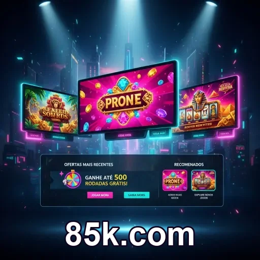 Cartão com regras claras de promoções no 85k.com