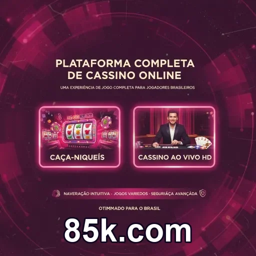 Atendente no chat da 85k.com com ajuda oficial